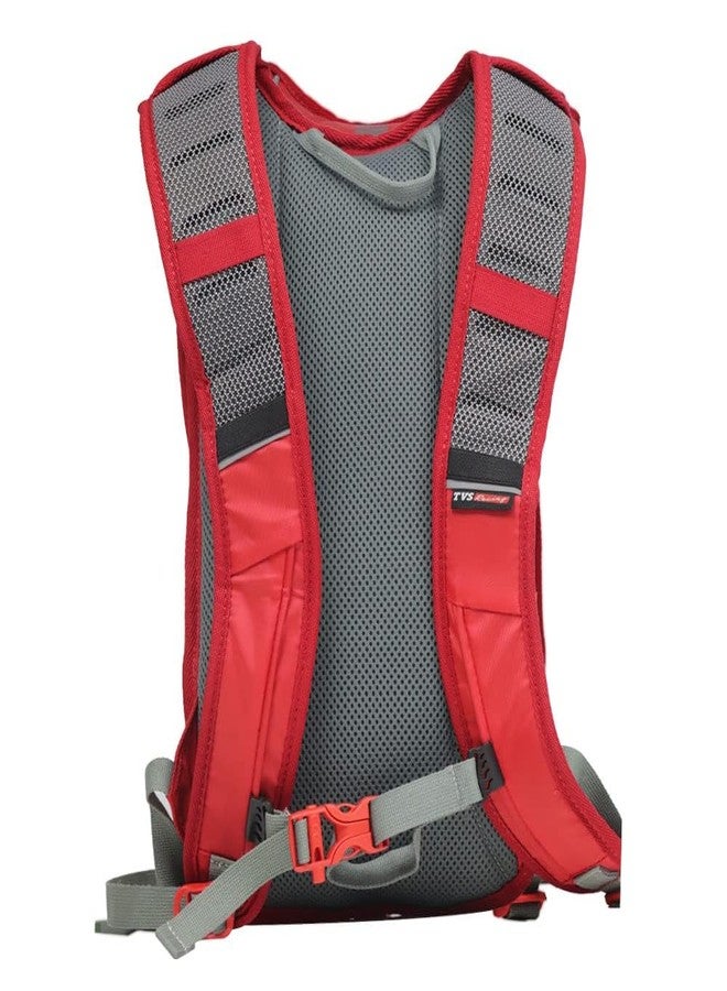 TVS Racing Hydration Bag 3 litres-Premium Hydration Bag for Bikers, Runners, and Trekkers�Includes 2L Hydrapack Shape-Shift Kit-Fully Adjustable-Breathable Design-(Red) - Image 3