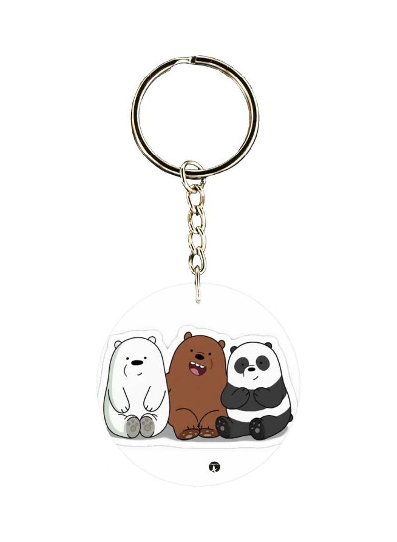 Panda Printed Keychain