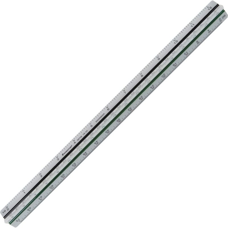 STAEDTLER مسطرة مثلثية من الألمنيوم 12 بوصة من ستايدتلر (987M1834BK)، زرقاء - Image 4