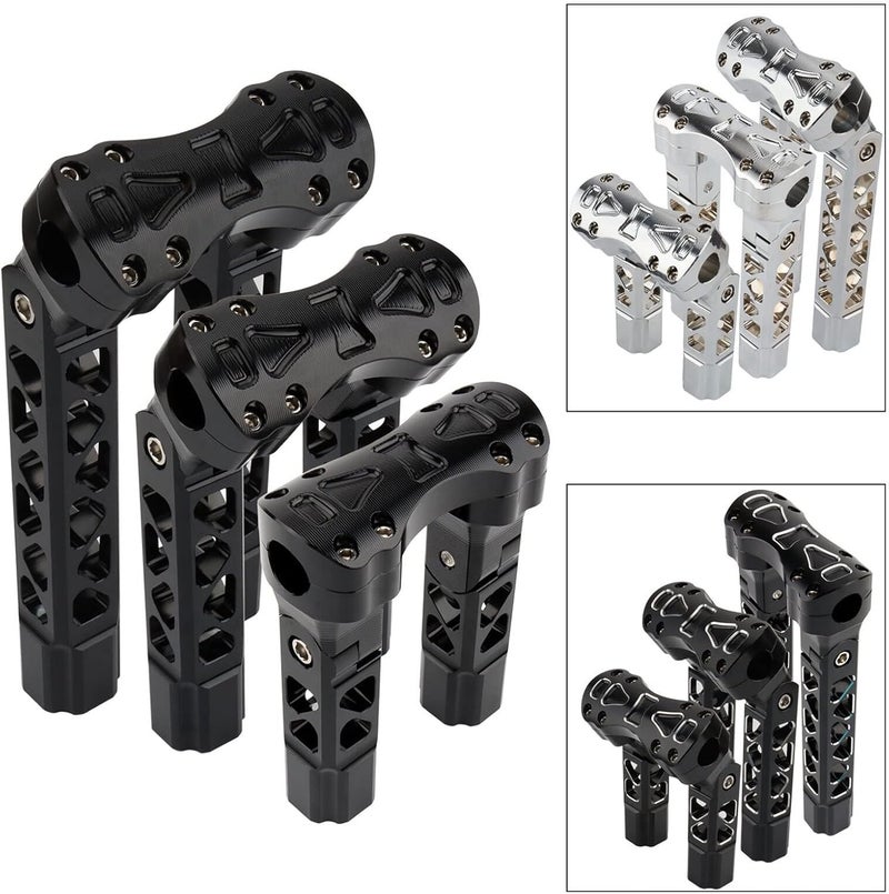 DEMULAX 25mm Pullback Handlebar Risers for Harley Motorcycles - Image 4