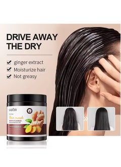 SADOER Ginger Care set for Hair Treated With Protein and Keratin Shampoo 500 ml Conditioner 500 ml andMask 500ml  - Image 5