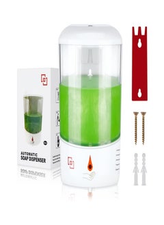 XLT Automatic Hand Sanitizer Soap Dispenser Wall Mounted Touch less Soap Dispenser for Bathroom Kitchen 600ML Clear  - Image 1