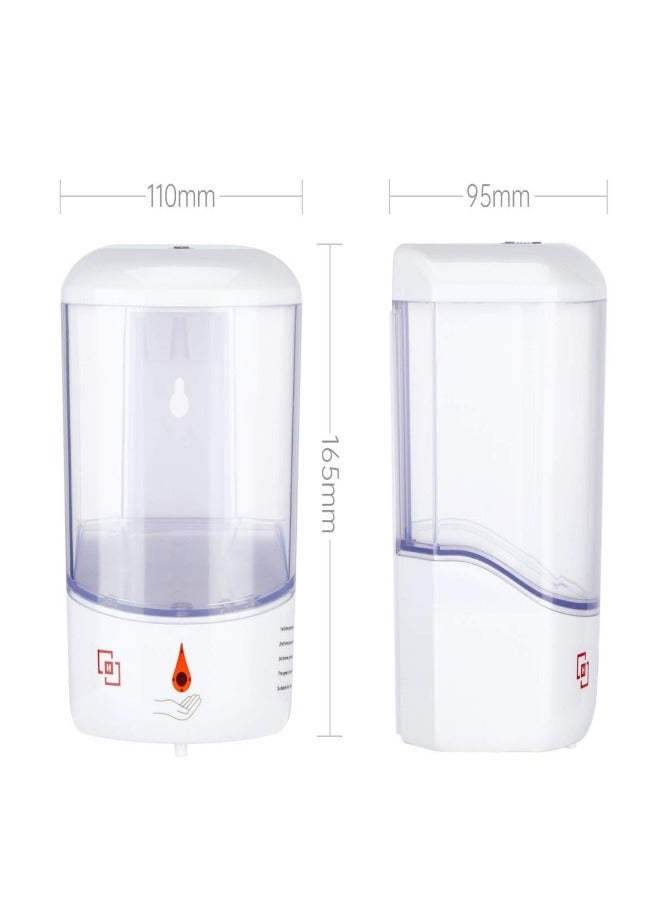 XLT Automatic Hand Sanitizer Soap Dispenser Wall Mounted Touch less Soap Dispenser for Bathroom Kitchen 600ML Clear  - Image 3