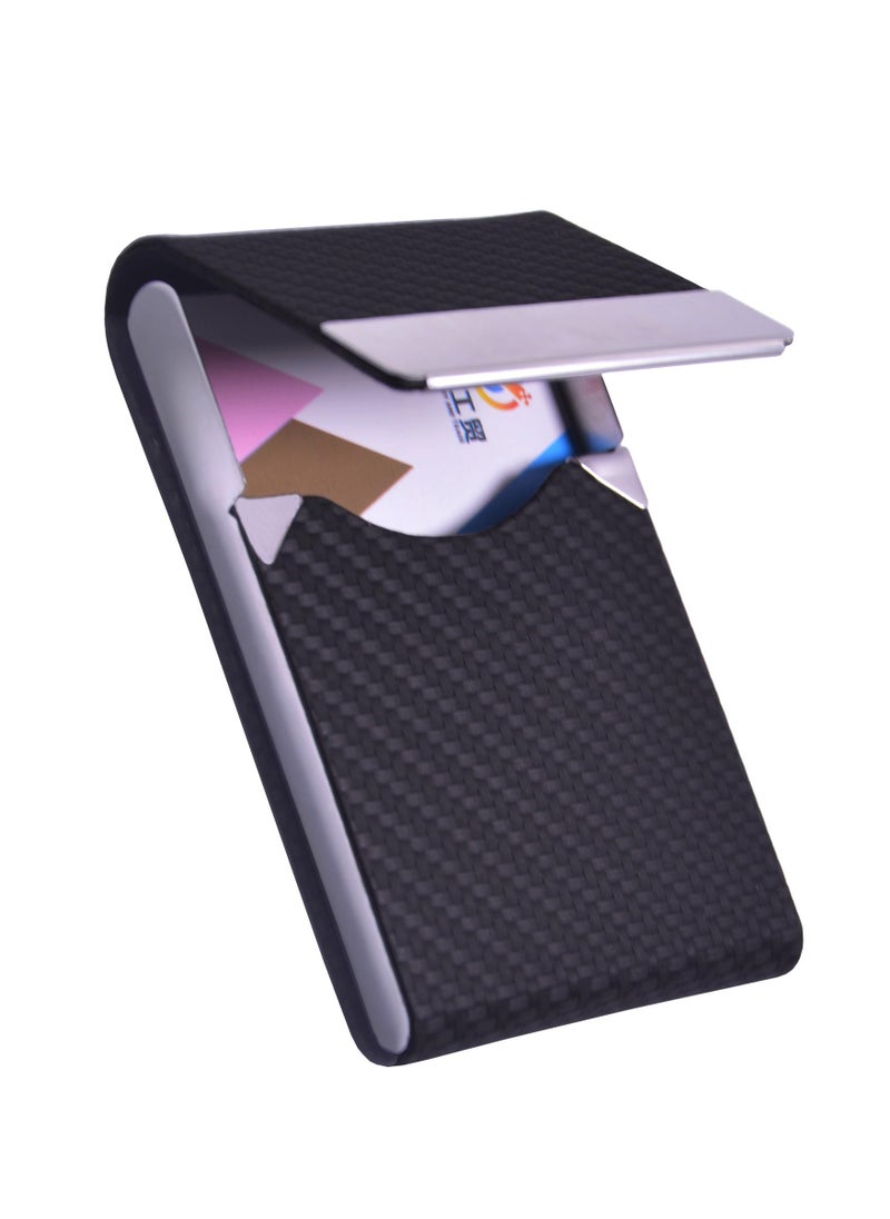 SUNSAR Business Card Holder, Metal Slim Business Card Case, Pocket Card Holder for Women or Men with Magnetic Closure  - Image 1