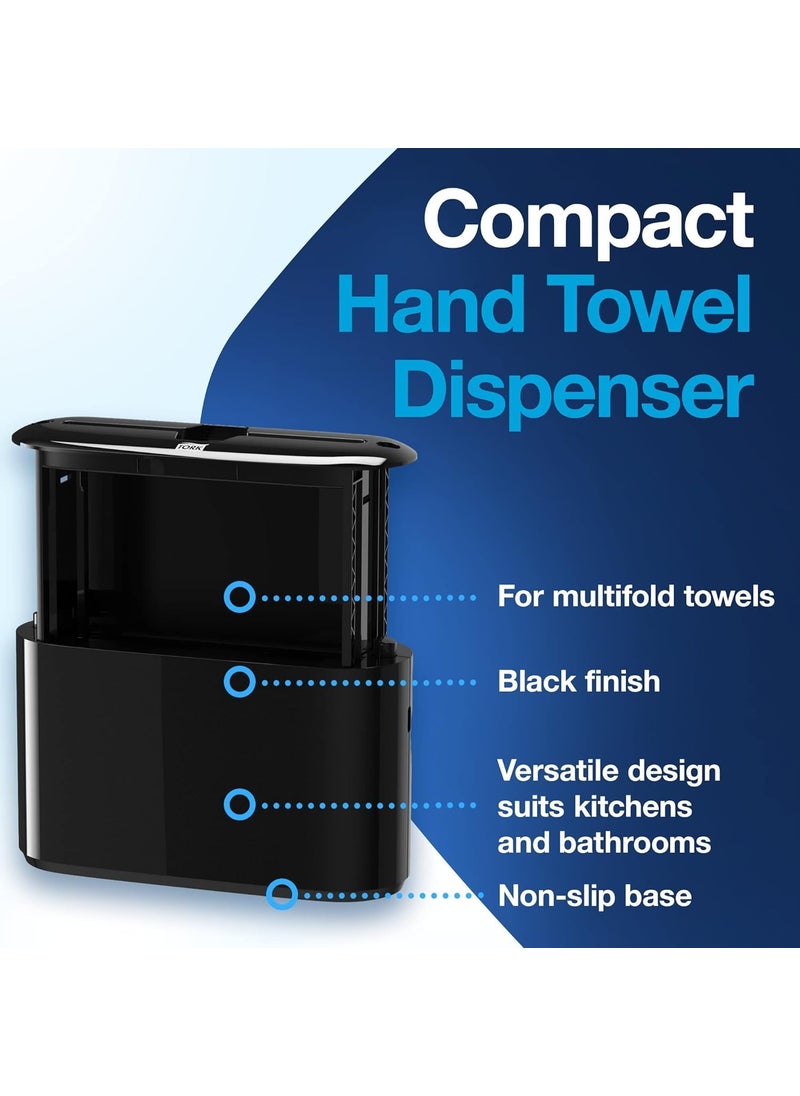 Tork - Tork Xpress Paper Towel Dispenser Black SingleDispensing Compatible with H2 Refills SpaceSaving Design 302028 - Image 1