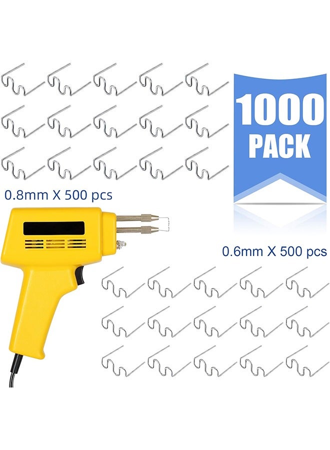 HY 1000 Pieces Hot Staples Welding Rods Bumper Repair Welding Wire for Repair Machine Car Bumpers Dashboards Lamp Holders Plastics Rings Daily Plastics Supplies 0.8 0.6 mm (Wave Shape) - Image 2