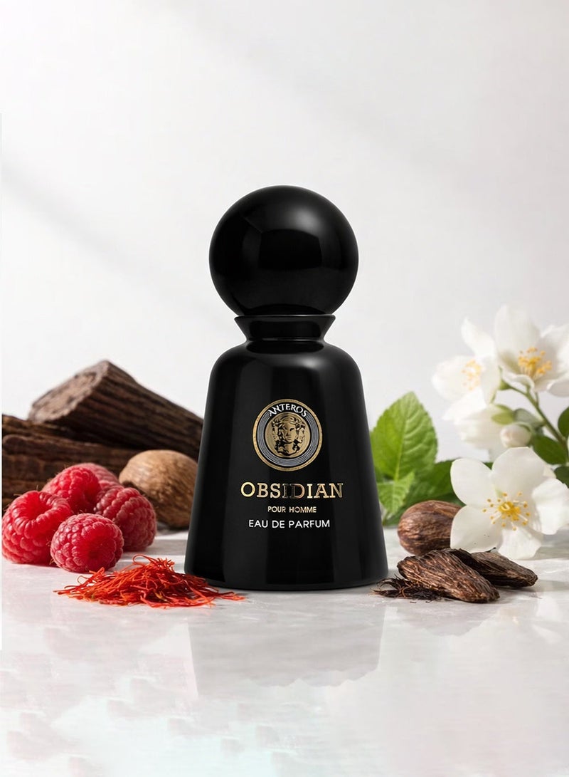 Anteros Obsidian 100ML EDP Unisex – Premium Long Lasting Oud Perfume | Intense Spicy Woody Luxury Fragrance - Image 2
