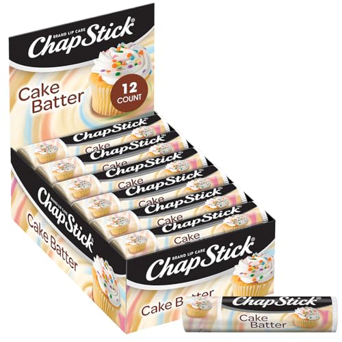 ChapStick Bulk Lip Balm Cake Batter 12Pack Delicious Sweet Lip Moisturizer for Dry Lips Birthday Gifts Stocking Stuffers 015 - Image 1