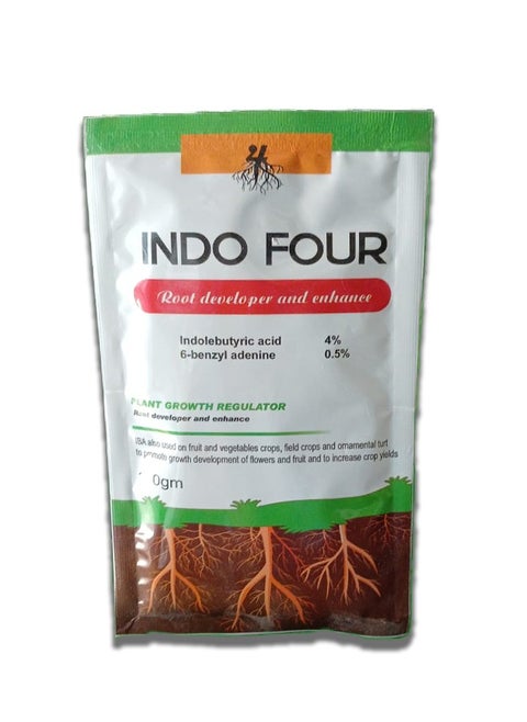 INDO FOUR is a growth regulator to increase root growth and improve the vegetative system.