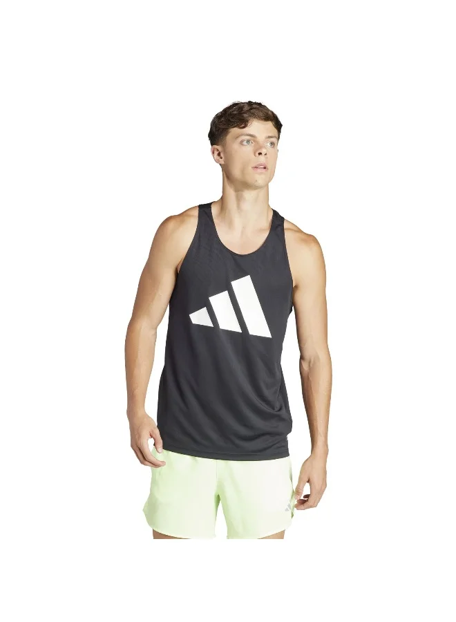 Adidas Adidas Run It Tank Black Tank Tops For Men