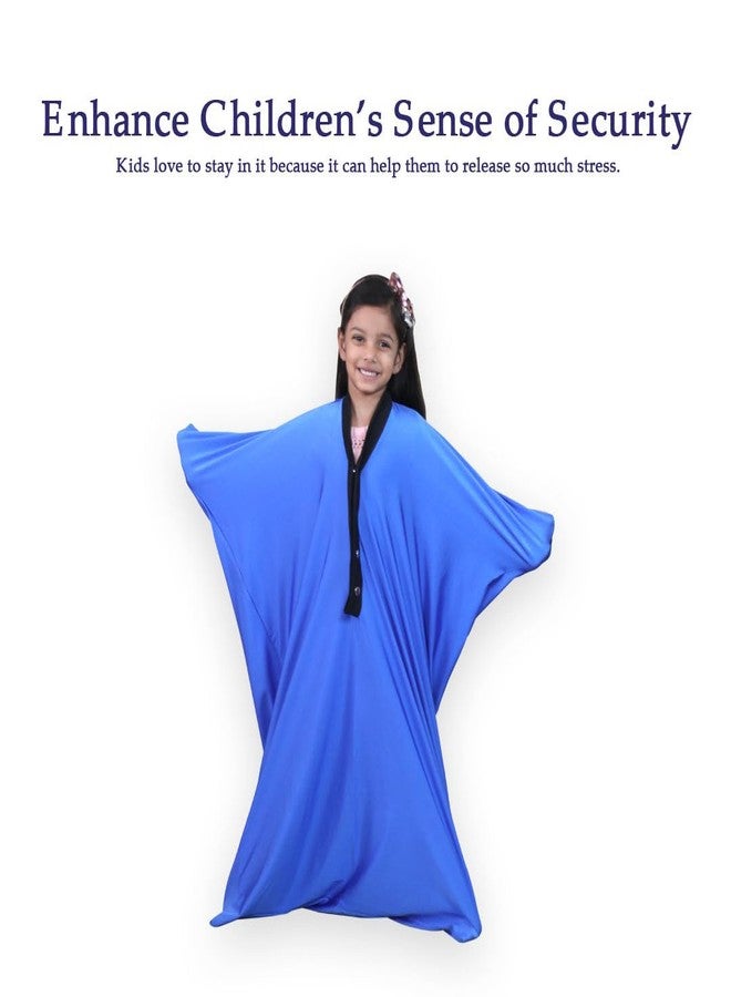 جورب الجسم الحسي من إيبلي، لفافة كاملة للجسم لتخفيف التوتر، كيس حسي مريح ومرن وجيد التهوية للأولاد والبنات، بدلة ضغط علاجية مرنة للأطفال، نايلون-سباندكس، أزرق، صغير - Image 4
