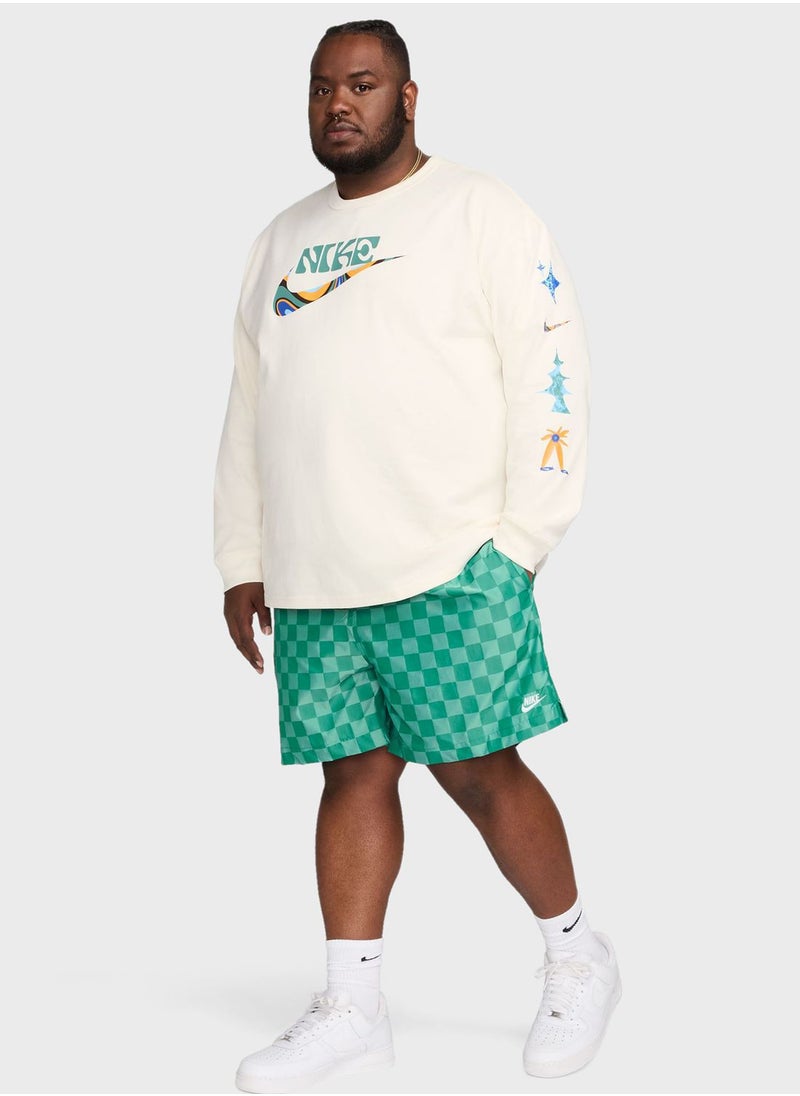 Nike - Club Flow Checkers Shorts - Image 1