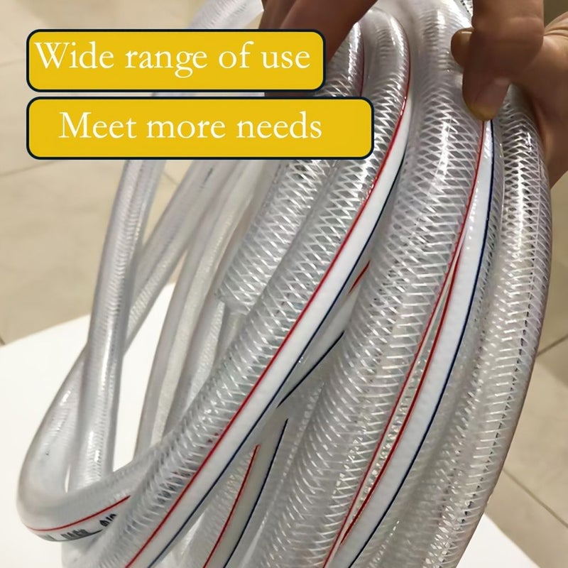 PVC Fiber Reinforced Hose 10mm Inner Diameter 78.74 Inch for Irrigation - Image 1