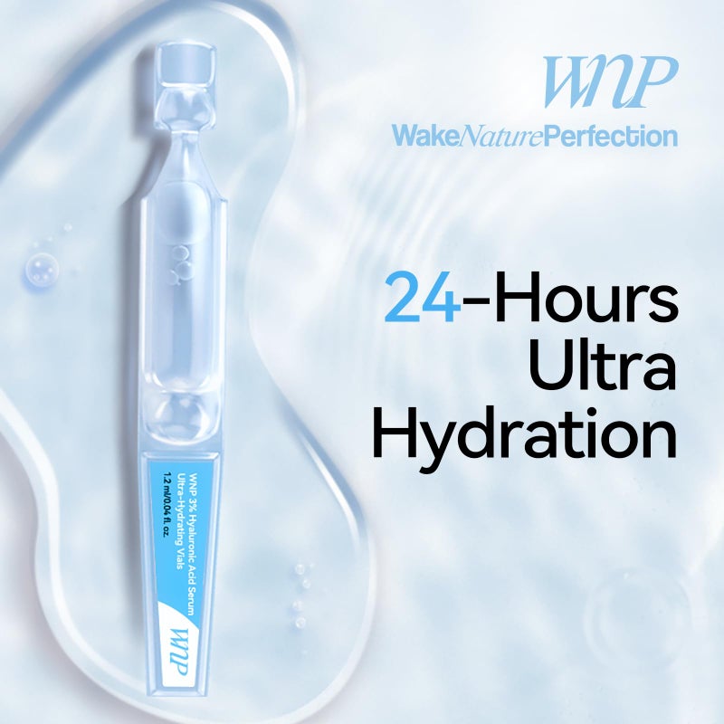 WNP serum set: Ultra Hydrating Serum 3% 4D Hyaluronic Acid +Emergency Repair Firming Oil-Suspension Serum Hydrating+Skin Repair|Single-Use Vials Skincare for Sensitiveskin 72ml - Image 3
