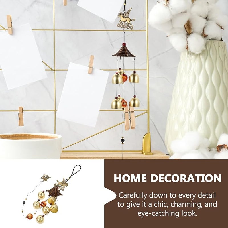 Vintage Alloy Wind Chime For Garden Patio Balcony Outdoor Decor Home Decoration - Image 2