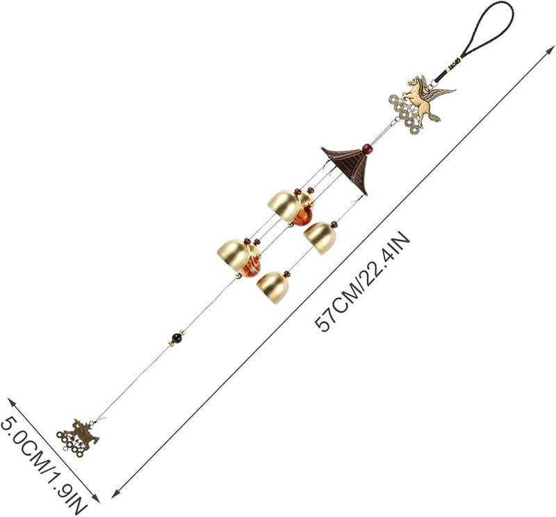 Vintage Alloy Wind Chime For Garden Patio Balcony Outdoor Decor Home Decoration - Image 5