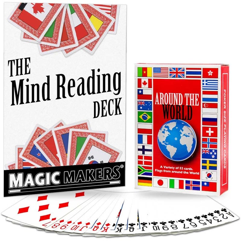 Magic Makers Mind Reading Card Trick Deck Around The World - Image 2
