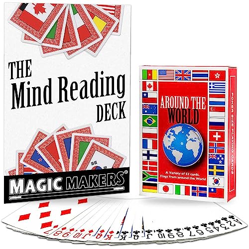 Magic Makers Mind Reading Card Trick Deck Around The World - Image 1