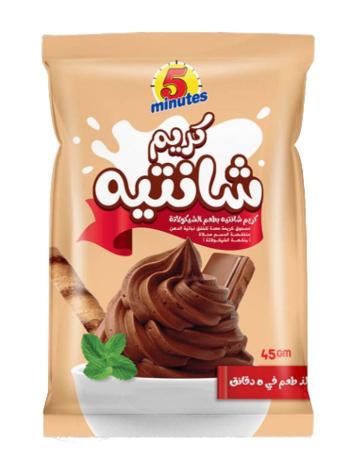 5 minutes Chocolate Whipped Cream Mix 45g 
