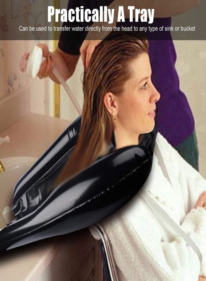 HURRISE Inflatable Shampoo Bowl, Hair Washing Basin Quick Portable Shampoo Bowl Lightweight for Elderly, Disabled, Children, Elderly, Disabled, Pregnant, Injured - Image 2