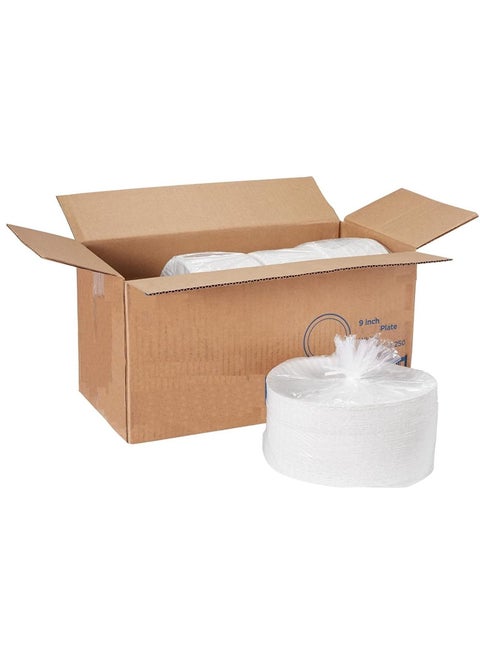 500pack Disposable Round Foam Plates for Tableware Birthday Parties Office Home Events Camping 9inch