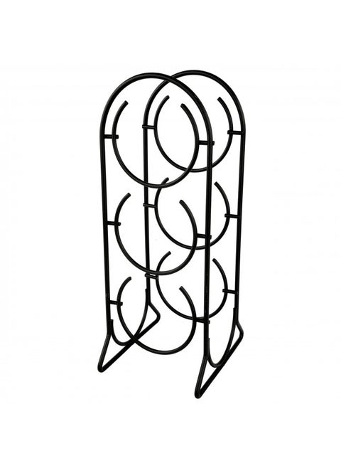 Spectrum Diversified Horseshoe Rack, 3 Holder Countertop Storage, Holds Standard & Jumbo Wine, Modern Kitchen Décor & Storage, 3 Bottle