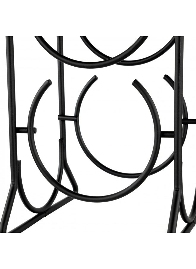 Spectrum Diversified Horseshoe Rack, 3 Holder Countertop Storage, Holds Standard & Jumbo Wine, Modern Kitchen Décor & Storage, 3 Bottle