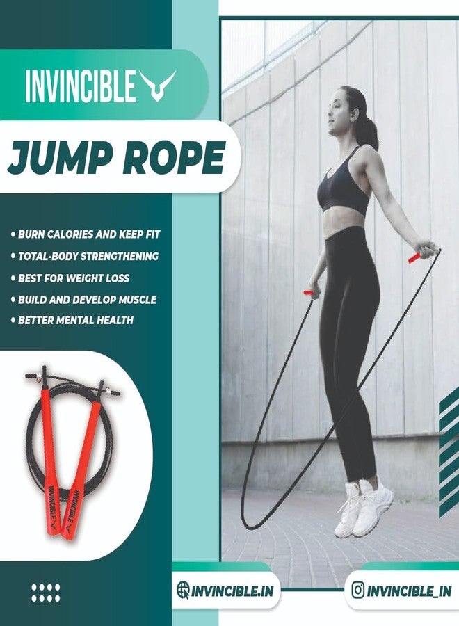 Invincible Jump Rope Black Red 2.75 Meter - Image 5
