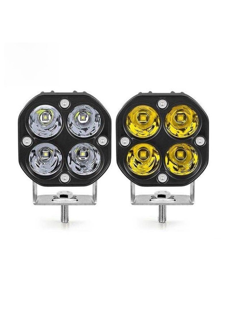 Loquat Waterproof work light LED driving light 3 inch 40W headlight off-road LED square spotlight for truck car White