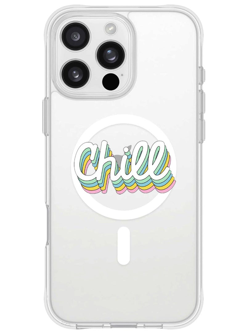 iPhone 16 Pro Magsafe Magnetic Case for iPhone Compatible with Wireless Charging, Shockproof Phone Bumper Cover - Chill