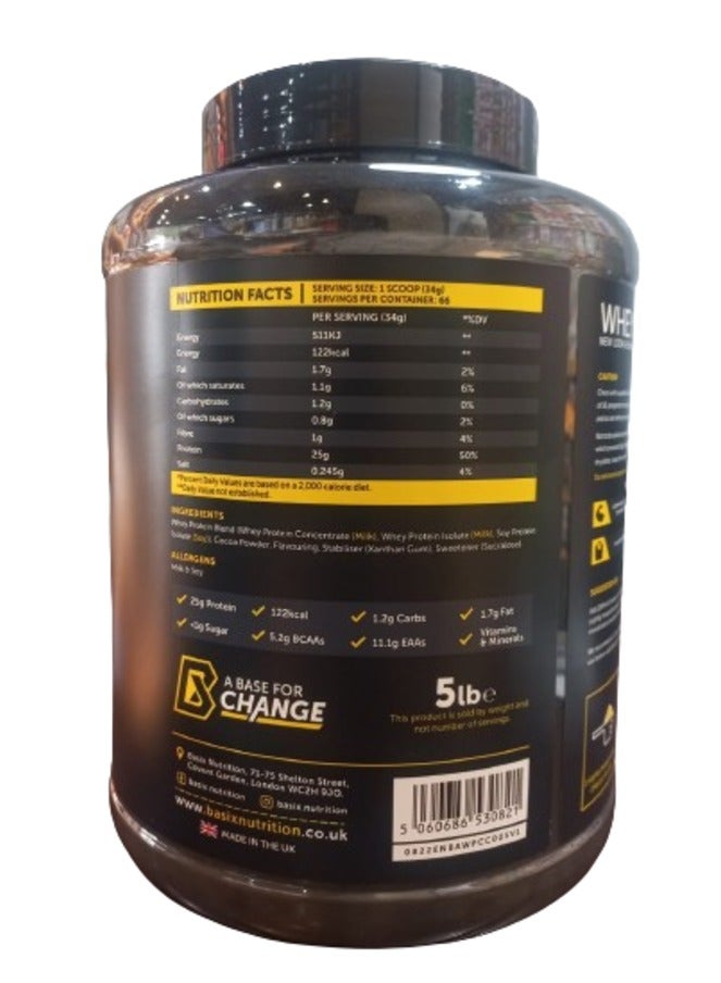 Basix Whey Protein 2.25kg Chocolate chunk flavor 66 Serving - Image 2