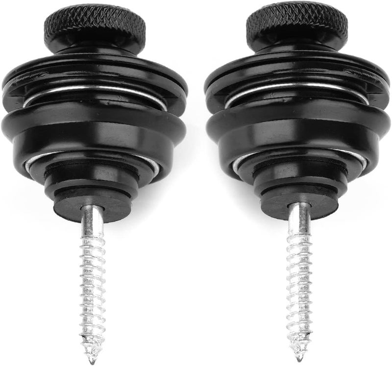 Guitar Strap Locks and Buttons Security Quick Release Straplocks Strap Retainer System Nickel (2 Pieces Pack)