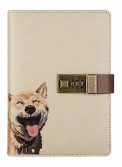 Y&D A5 Notebook Journal With Password Lock (Dog) 