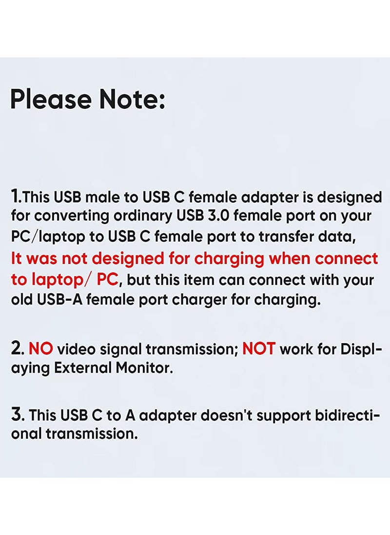 CableCreation - USB 3.1 USB C Female to USB Male Adapter 5Gbps USB to USB C Adapter, USB A to USB C Adapter Female USB C Adapter for Laptops Logitech StreamCam, etc - Image 1