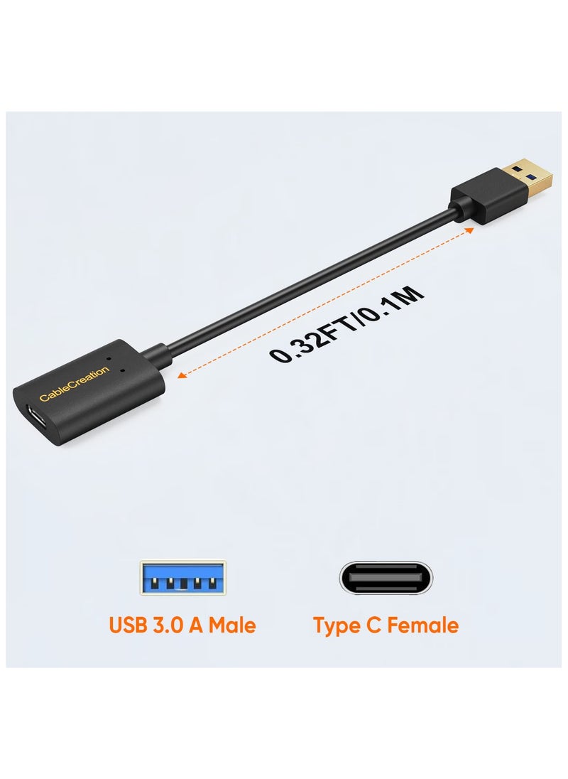 CableCreation - USB 3.1 USB C Female to USB Male Adapter 5Gbps USB to USB C Adapter, USB A to USB C Adapter Female USB C Adapter for Laptops Logitech StreamCam, etc - Image 1