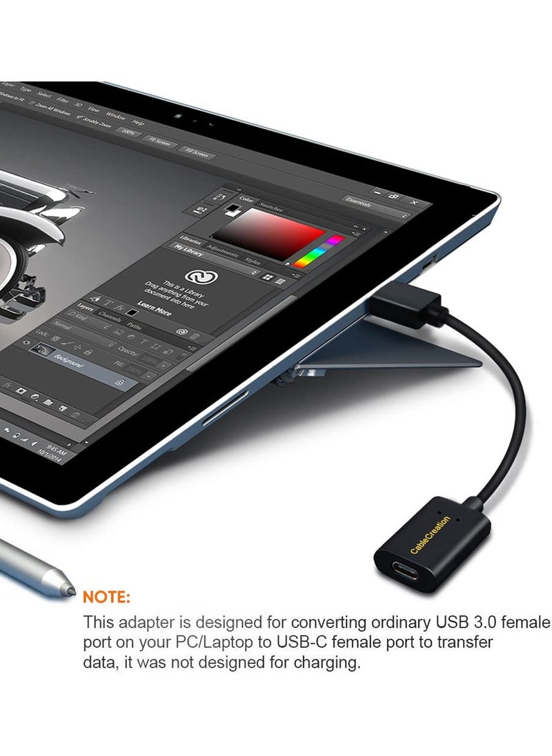 CableCreation - USB 3.1 USB C Female to USB Male Adapter 5Gbps USB to USB C Adapter, USB A to USB C Adapter Female USB C Adapter for Laptops Logitech StreamCam, etc - Image 1