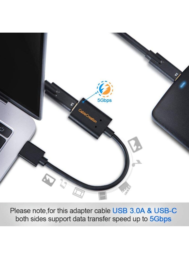 CableCreation - USB 3.1 USB C Female to USB Male Adapter 5Gbps USB to USB C Adapter, USB A to USB C Adapter Female USB C Adapter for Laptops Logitech StreamCam, etc - Image 1