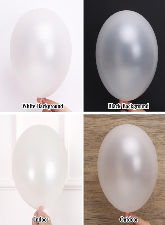 RUBFAC 129pcs Pearl White Balloons Different Sizes 18 12 10 5 Inch for Garland Arch Kit, Latex Balloon for Wedding Engagement Anniversary Bridal Baby Shower Birthday Party Decoration - Image 4