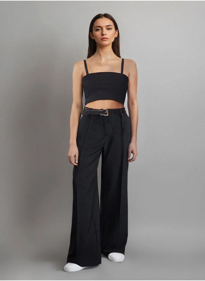 Black Pleated Wide Leg/Wide Leg Woven Trousers TWOAW25PL00109 - pzsku/ZF0FA57F5C7D91E5400EBZ/45/_/1739718204/12ae05d8-e4d7-41cf-bd89-2ed11873c0bc