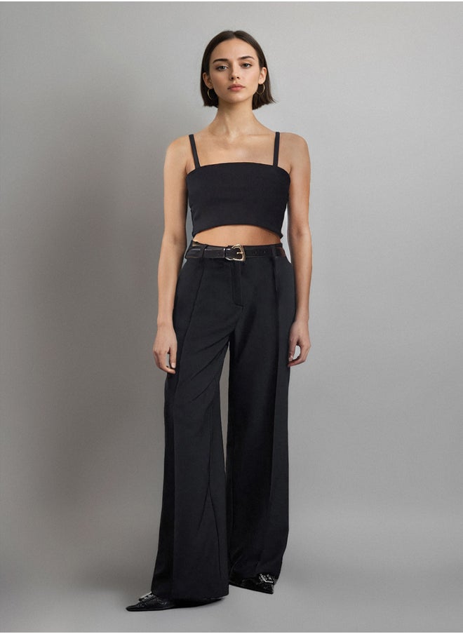 Black Pleated Wide Leg/Wide Leg Woven Trousers TWOAW25PL00109 - pzsku/ZF0FA57F5C7D91E5400EBZ/45/_/1739718207/9cacff1b-7919-4381-b8a6-a6cb5d08047d