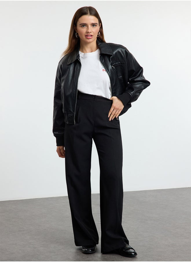 Black Pleated Wide Leg/Wide Leg Woven Trousers TWOAW25PL00109 - pzsku/ZF0FA57F5C7D91E5400EBZ/45/_/1739718210/1afcd849-b87c-47e9-a0a6-ce22a180b002