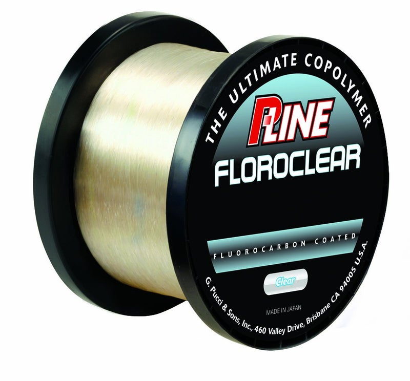 P-Line Floroclear Fluorocarbon Coated Low Memory Copolymer Bulk Spool, 6lb-3000yd, Clear, 6 lb