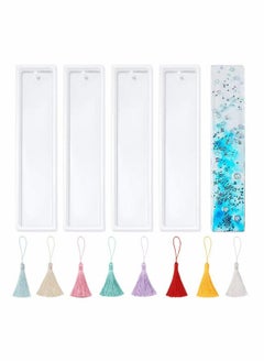 Y&D 4 PCS DIY Bookmark Mould, Resin Mold Making Epoxy Jewelry Craft Silicone  - Image 1