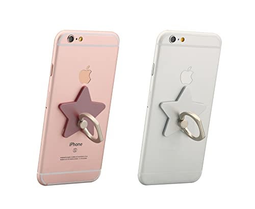 lenoup z179 (4 pcs) Cell Phone Holder,Star Phone Ring Kickstand,Universal 360 Rotation Cell Phone Finger Ring Grip for Almost All Phones/Pad(4 Color Star) - Image 3