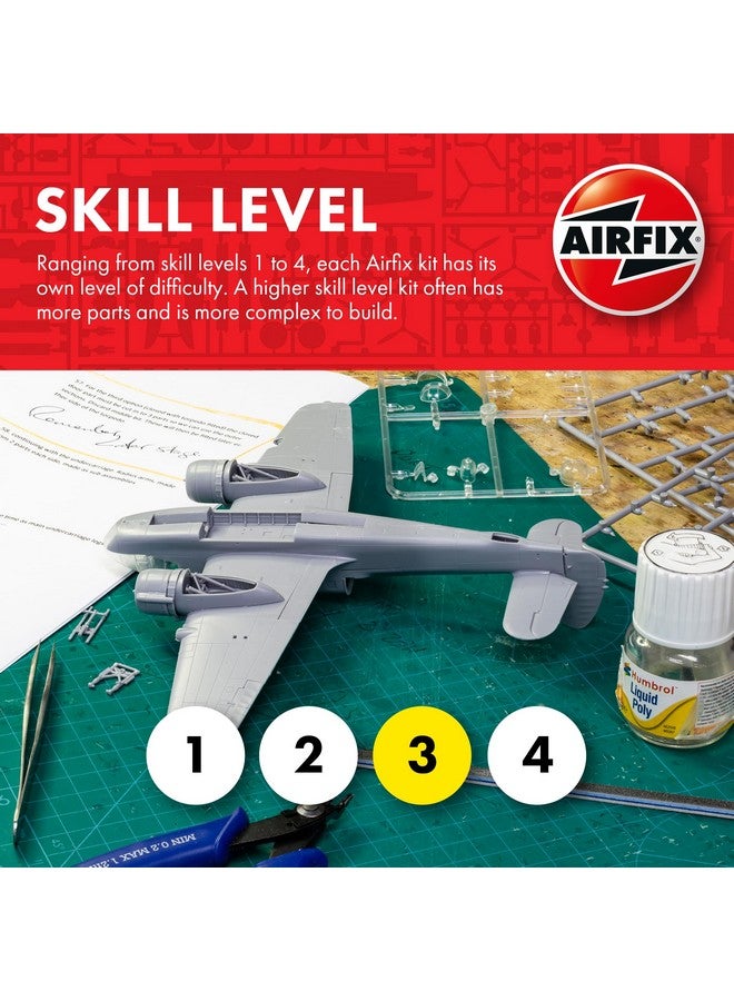 Airfix Model Airplane Kit Gift Set - A05126A Supermarine Spitfire Mk.Ia, Plastic Plane Model Kits for Adults & Kids 8+, Skill Level 3, 1:48 Scale WW2 Military Aircraft Models Gifts - Image 2