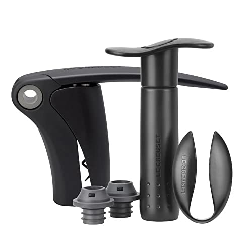 Le Creuset Le Creuset BlackGrey Wine Tool Gift 5pc Set 