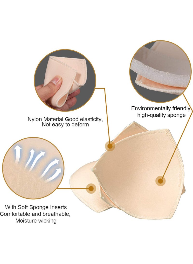 Rock Pow Thick Bra Pads Inserts Removable Bra Inserts Pads Bra Cups Inserts Pads for Sport Bra and Bikini Tops Swimsuit  - Image 3