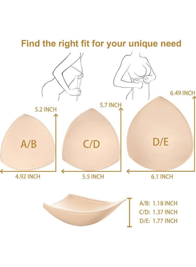 Rock Pow Thick Bra Pads Inserts Removable Bra Inserts Pads Bra Cups Inserts Pads for Sport Bra and Bikini Tops Swimsuit  - Image 2