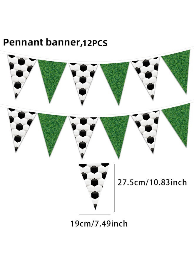 Usa, Canada, And Mexico World Cup Themed Triangular Flags, Independence Day String Flags, Paper Party Supplies Decoration Collection