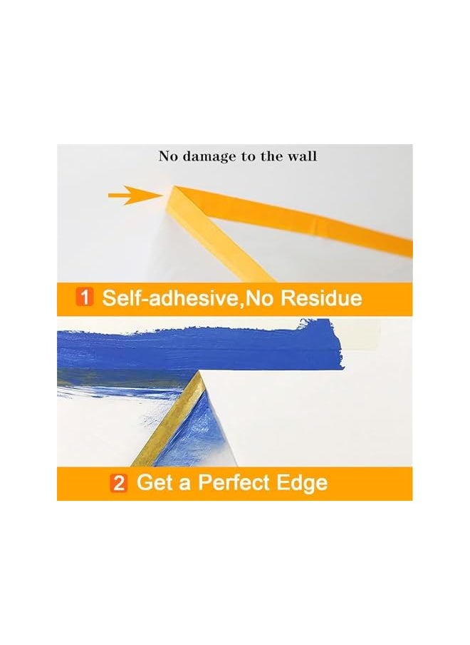 PROMASS - Pre-Taped Masking Film, Plastic Dust Proof Paint Protective Film,Waterproof Transparent Masking Film and Tape, Paint Masking Film for Furniture Wall Car Carpet (3 M x 20 M/9.8 FT x 65.5 FT, 1 Roll) - Image 1